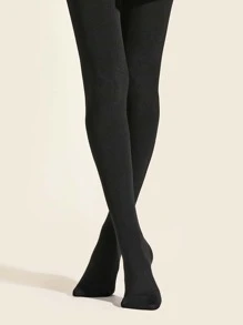 1/2pcs Women's 1200D Thermal Lined Thick Leggings, Autumn/Winter - Black - View 2