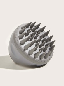 WANMEI Silicone Shampoo Brush 1pc Gray Hair Salon Scalp Massage Comb Bath Bath Scrub Silicone Brush/Hair Comb, Hair Brush, Comb, Hair Tools, Hair Products And Accessories For Barber Salon Beauty Back To School, Travel Holiday Essentials, Hair Accessories For Women, Brush, Hair Brushes, Edge Brush, Detangling Brush, Ball Brush