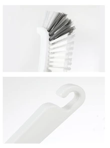 1pc Long Handle Cleaning Brush - White - View 4