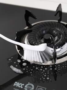 1pc Long Handle Cleaning Brush - White - View 7