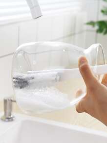 1pc Long Handle Cleaning Brush - White - View 8