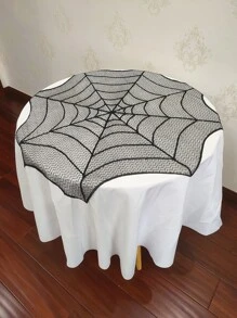 Mantel Halloween telaraña - Negro - Ver 3