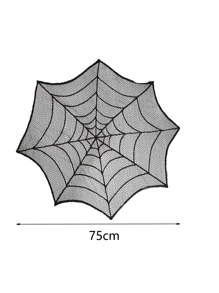 Mantel Halloween telaraña - Negro - Ver 4