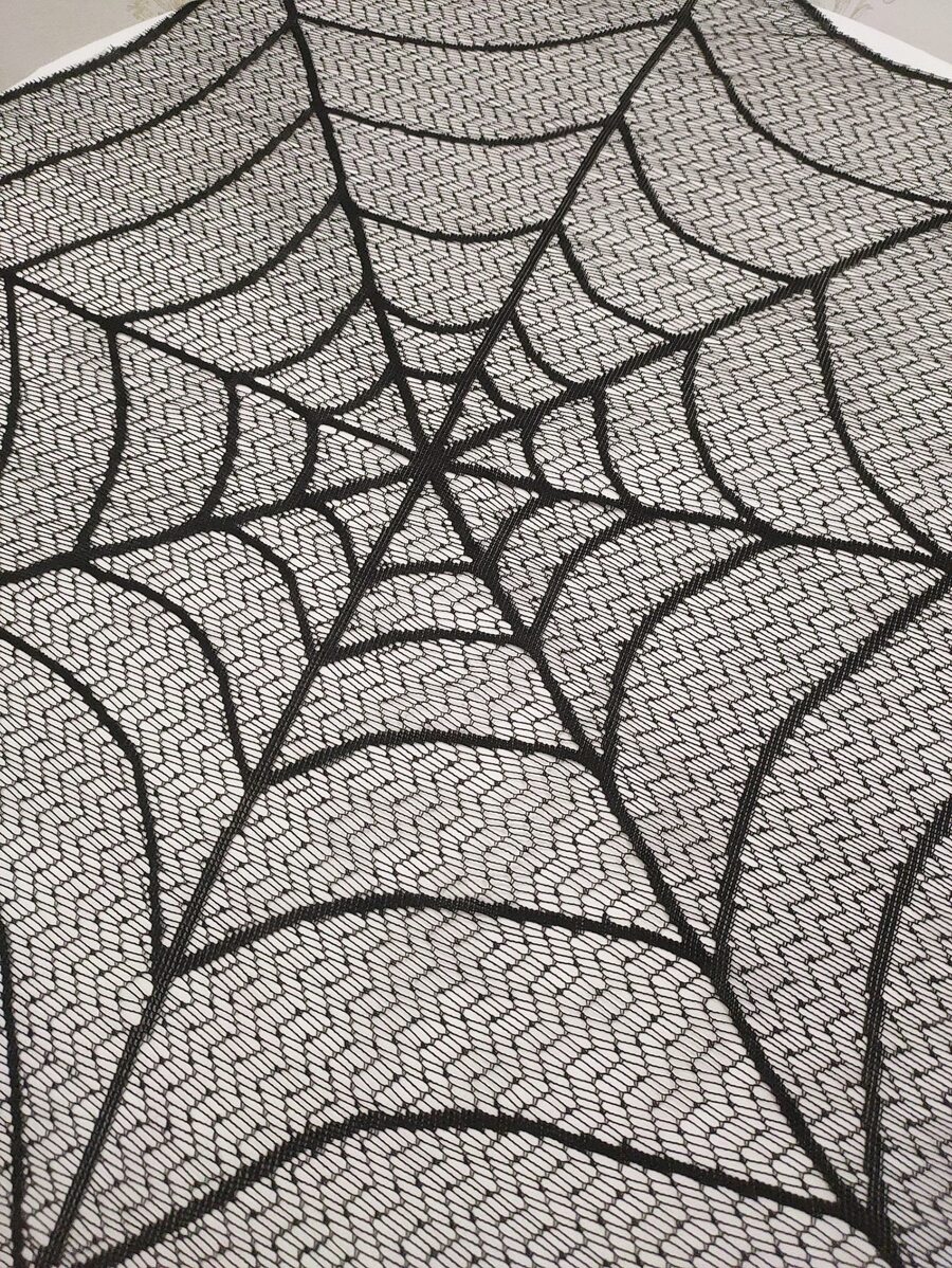 Mantel Halloween telaraña - Negro - Ver 1