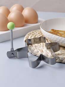 1 pieza Aro de huevo con diseño de oso - Plateado - Ver 3