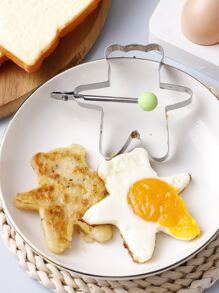 1 pieza Aro de huevo con diseño de oso - Plateado - Ver 7