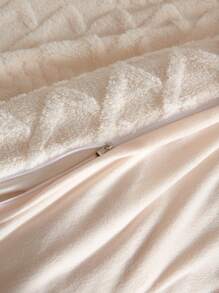 Geometric Tufted Duvet Cover Set Without Filler - Beige - View 6