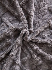 Geometric Tufted Duvet Cover Set Without Filler - Dark Grey - View 8