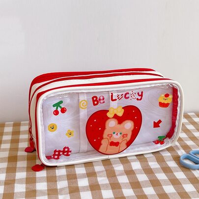 1pc Cartoon Graphic Pencil Case