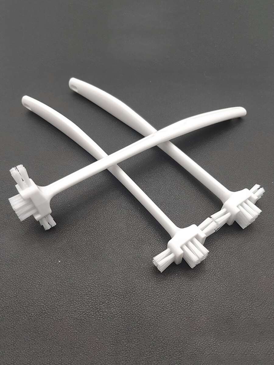 1pc Solid Crevice Cleaning Brush - White - View 1