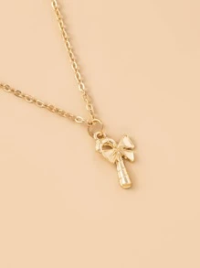 聖誕拐杖吊墜項鏈