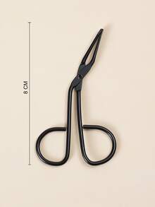 1pc Multifunctional Angled Eyebrow Tweezer, Professional Eyebrow Hair Removal Tweezer, Makeup Beauty Tool - Black - View 6