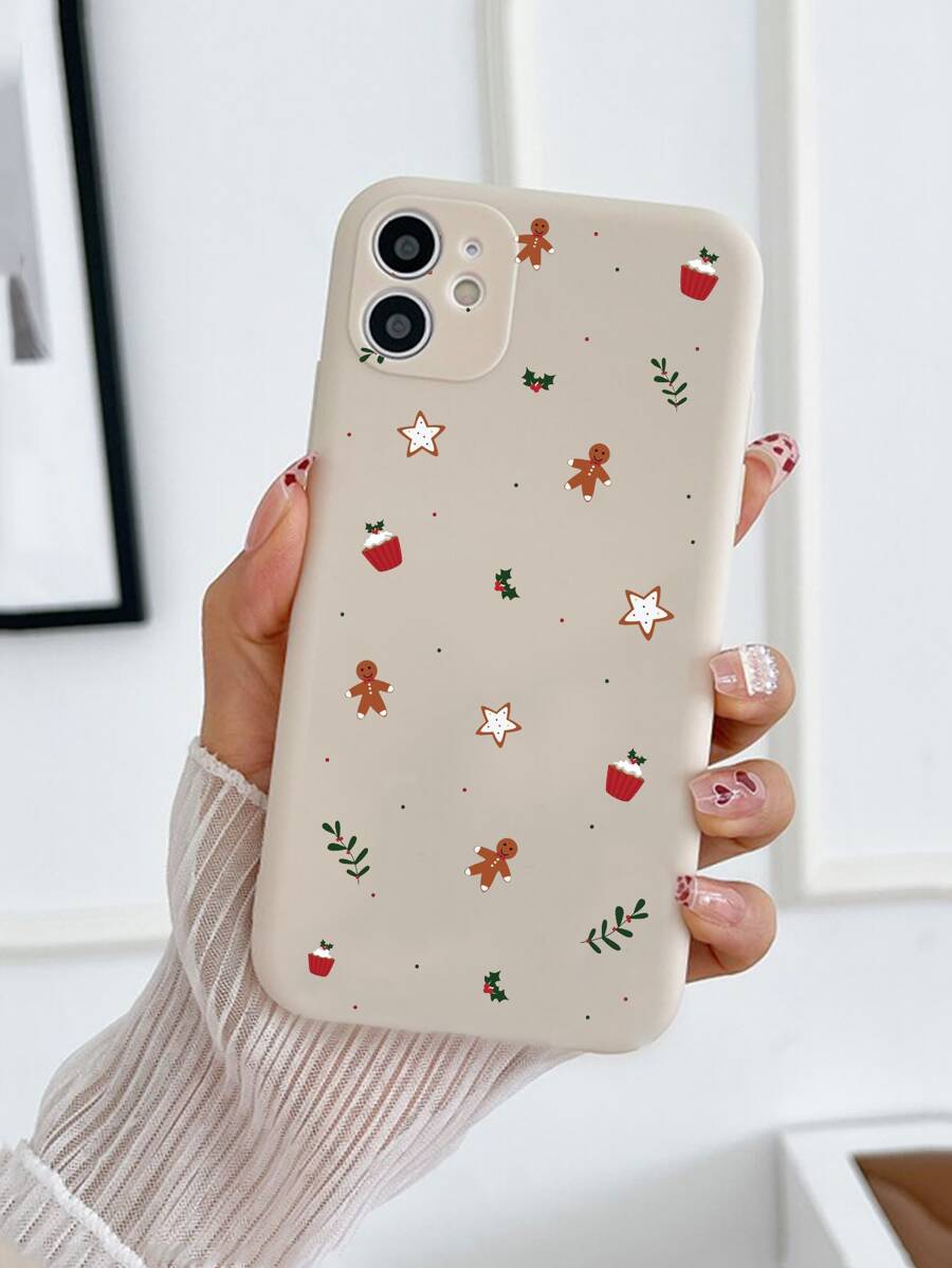 Funda De Teléfono Con Gráfico De Dibujos Animados Navideños Compatible Con Iphone 11, Iphone 13 Y Iphone 14 Pro Max - Multicolor - Ver 1