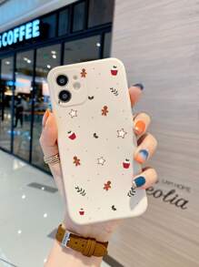 Funda De Teléfono Con Gráfico De Dibujos Animados Navideños Compatible Con Iphone 11, Iphone 13 Y Iphone 14 Pro Max - Multicolor - Ver 2