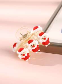 聖誕雪人裝飾髮爪