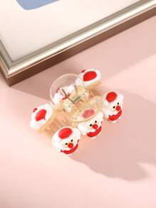 聖誕雪人裝飾髮爪