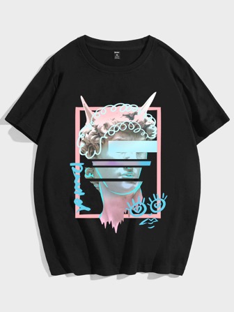 Guys Figure Graphic Oversized Tee