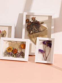 Khung ảnh gỗ 1pc - trắng - Xem 2