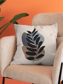 樹葉印花靠墊套不附帶墊芯 - 彩色 - 查看 3
