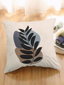 樹葉印花靠墊套不附帶墊芯 - 彩色 - 查看 4