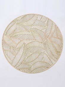 1pc Rỗng ra lá thiết kế mat - Vàng - Xem 3