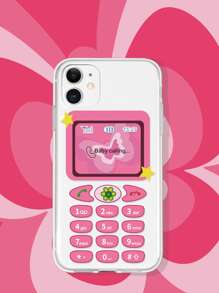 Butterfly And Phone Print Phone Case,International Version, Not The Domestic Version - Multicolor - View 1