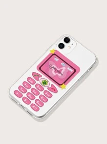 Butterfly And Phone Print Phone Case,International Version, Not The Domestic Version - Multicolor - View 3