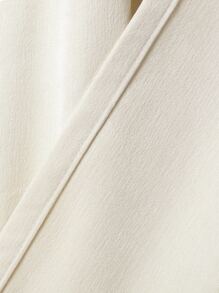 1 件简约风格装饰窗帘，厚实婴儿天鹅绒材质，适用于客厅、卧室和门装饰 - 白色 - 查看 8