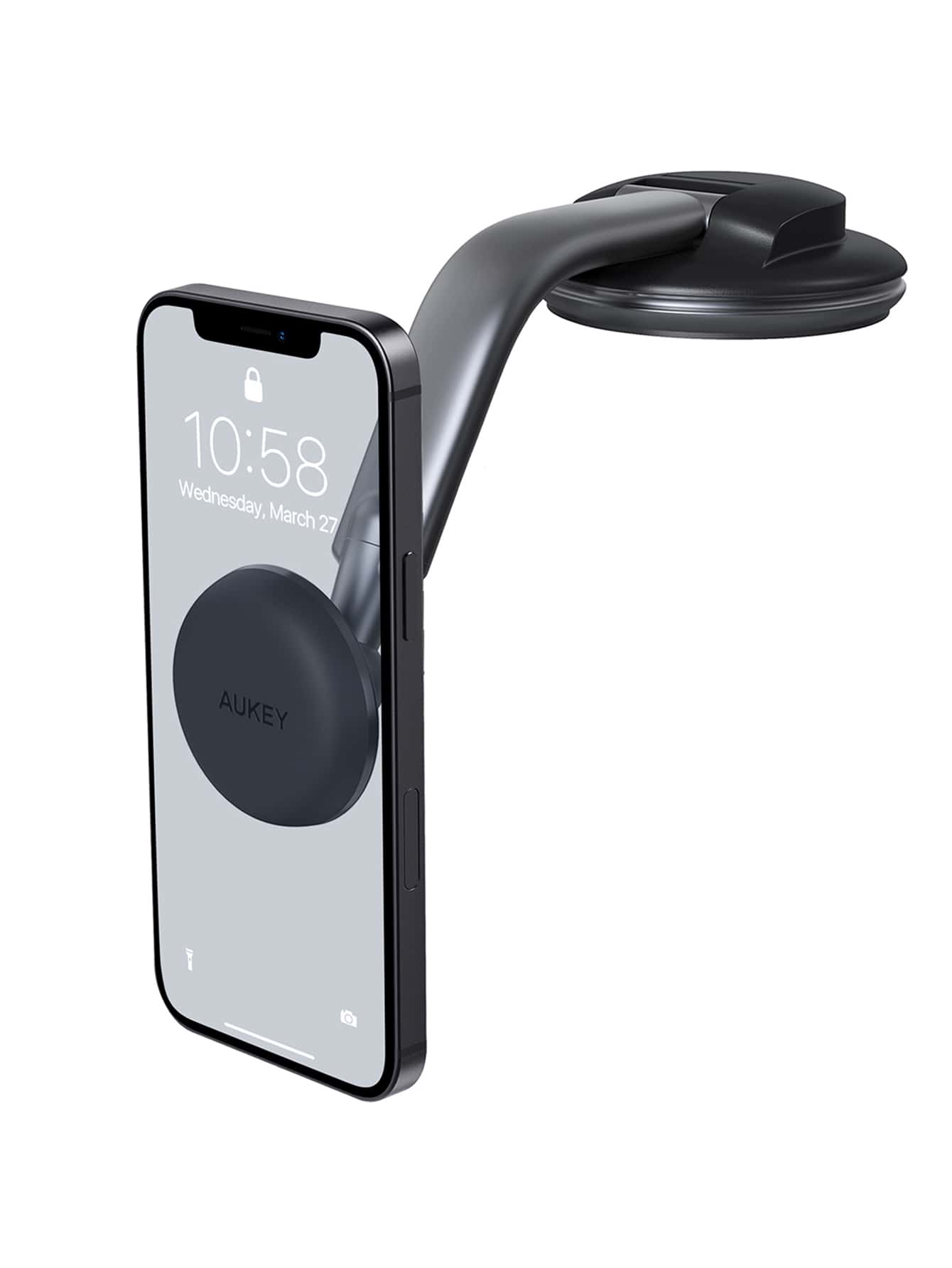 Soporte para teléfono para de coche - Negro - Ver 1