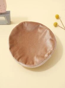 Faux Pearl Decor Beret - Khaki - View 3