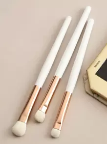 Lidschattenpinsel, 3 Stücke aus Holz, minimalistisch, tragbar, multifunktional, Make up Pinsel, Kosmetik Make up Werkzeug für Anfänger, Make up Pinsel/Kosmetikpinsel