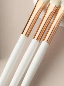 Lidschattenpinsel, 3 Stücke aus Holz, minimalistisch, tragbar, multifunktional, Make up Pinsel, Kosmetik Make up Werkzeug für Anfänger, Make up Pinsel/Kosmetikpinsel