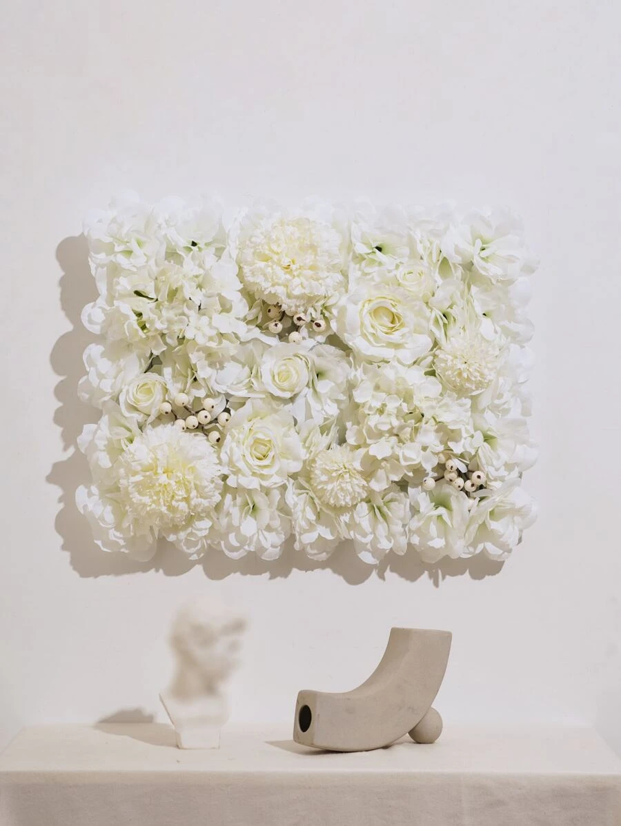 1入組滌綸人造玫瑰牆多用途人造花適合家庭派對婚禮裝飾 - 彩色 - 查看 1