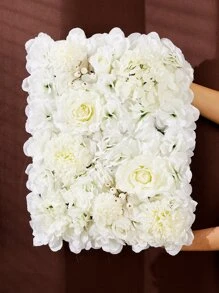 1入組滌綸人造玫瑰牆多用途人造花適合家庭派對婚禮裝飾 - 彩色 - 查看 2