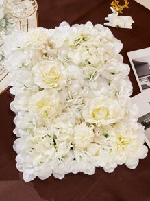 1入組滌綸人造玫瑰牆多用途人造花適合家庭派對婚禮裝飾 - 彩色 - 查看 4