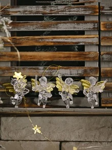 4pcs Christmas Angel Decoration - Multicolor - View 3