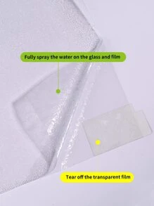 Artyuan-1 Cuộn Phim dán kính riêng tư họa tiết bãi biển - Chặn tia UV - Phim tĩnh điện không cần keo - Thích hợp để trang trí nhà cửa/văn phòng (17,7*118 inch) - Trong sáng - Xem 10