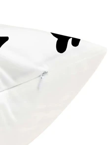 樹圖案靠墊套不附帶墊芯 - 黑與白 - 查看 2