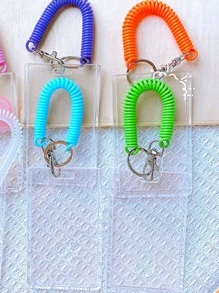 1入組透明隨機辦公室卡包 - 彩色 - 查看 2