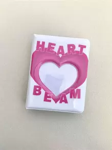 1入組愛心圖案3英寸相簿 - 彩色 - 查看 1