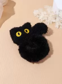 卡通貓裝飾造型頭髮繩，可愛風格