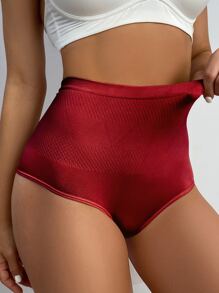 Solid Simple Panty - Burgundy - View 3