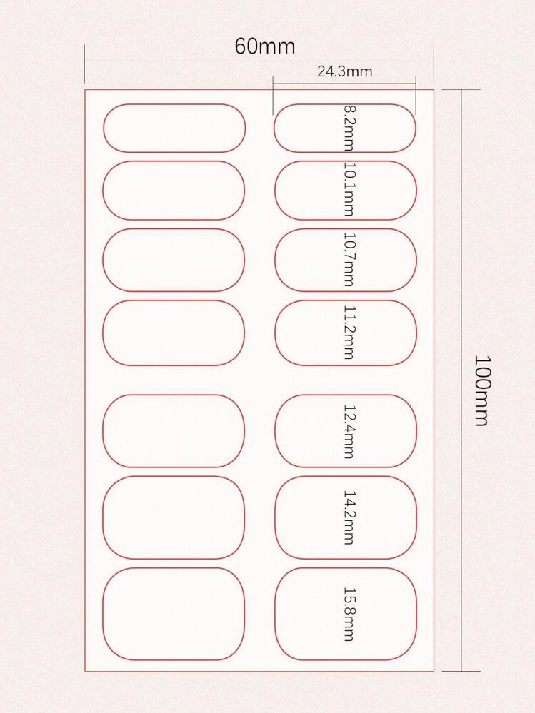 14個 3Dラインストーン グラデーション タイダイ アーモンド型ネイルアートステッカー ネイルサプライ - マルチカラー - 見る 4