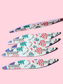 NailSunshine Christmas 5pcs 100/180 Grit Nail File Set - Multicolor - View 3