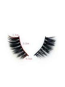 3pairs Separated False Eyelashes Strip Lashes, Lashes, Eyelashes, Fake Lashes - Black - View 5