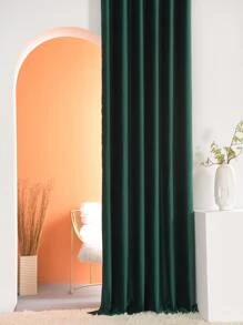 素色1片遮光窗簾 - 綠色 - 查看 3