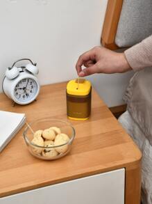 1 pieza Envase de moldadientes con estampado de letra - Amarillo - Ver 2