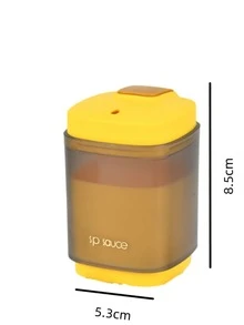 1 pieza Envase de moldadientes con estampado de letra - Amarillo - Ver 4