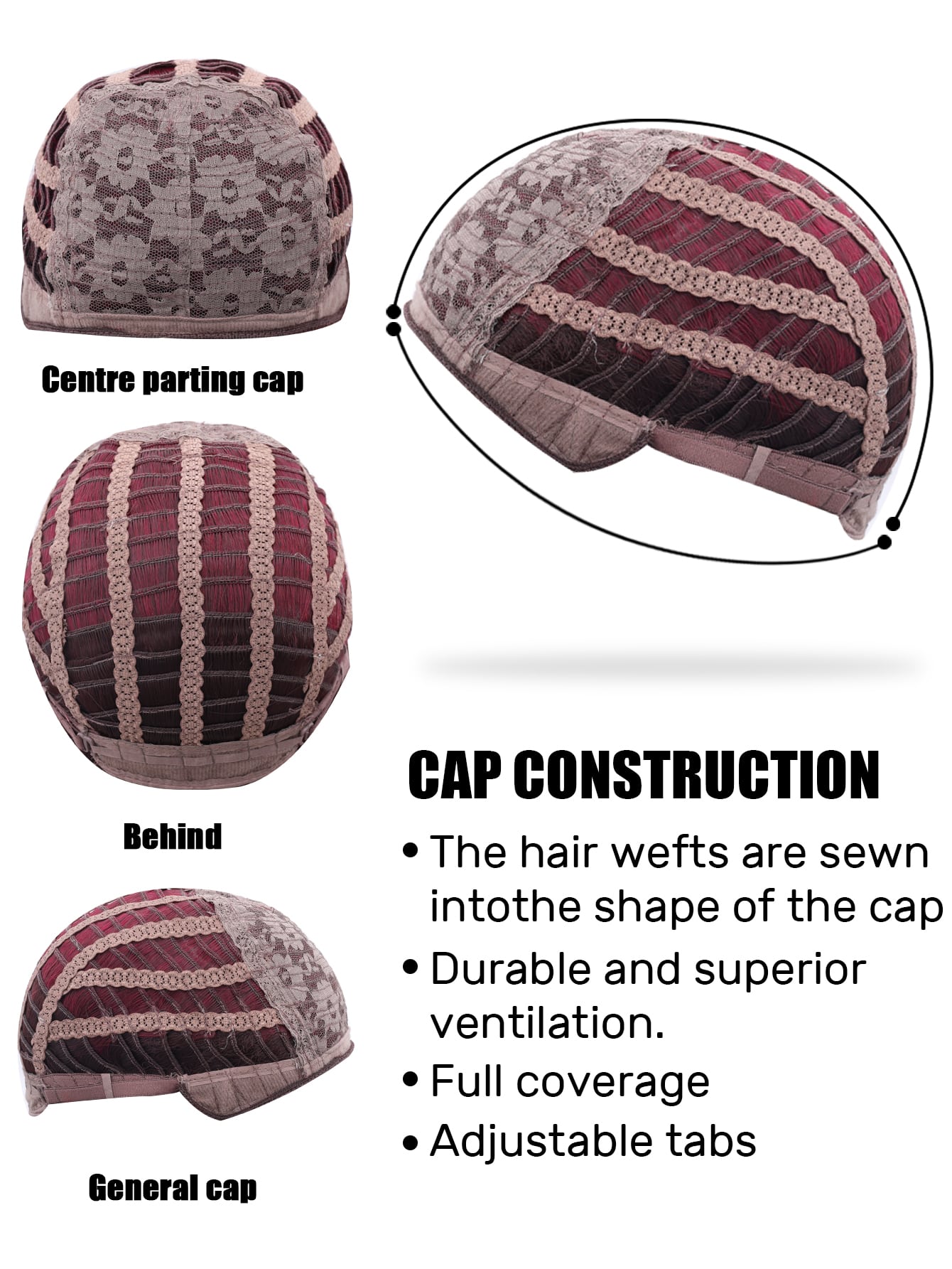 Miniatura 6 de Peluca sintética cosplay corto recto Multicolor