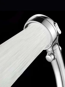 1pc Adjustable Shower Head - Silver - View 1